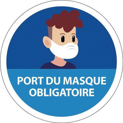 Panneau Port du masque obligatoire enfant