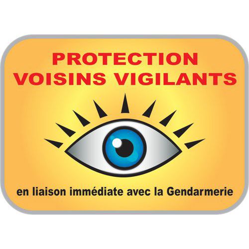 Panneau extérieur voisins vigilants