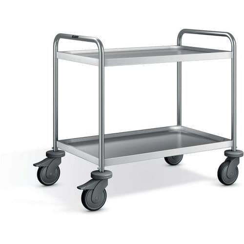 Chariot de service SW 8 x 5-2 enfants avec roues en plastique_Blanco