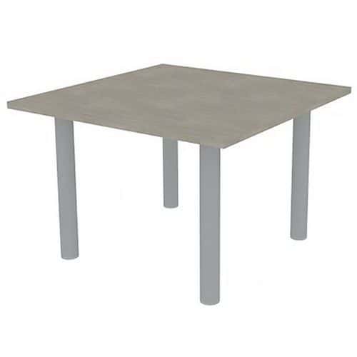 Table de réunion avec plateau carré 110x110 cm - Quadrifoglio