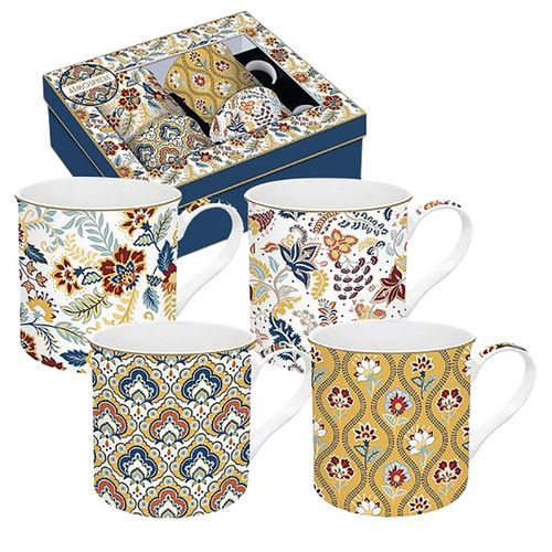 Coffret 4 mugs 30 cl Cachemire Coffee Mania Easylife
