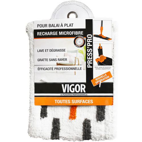 Housse micro fibre pour balai-multi usage press pro- Vigor