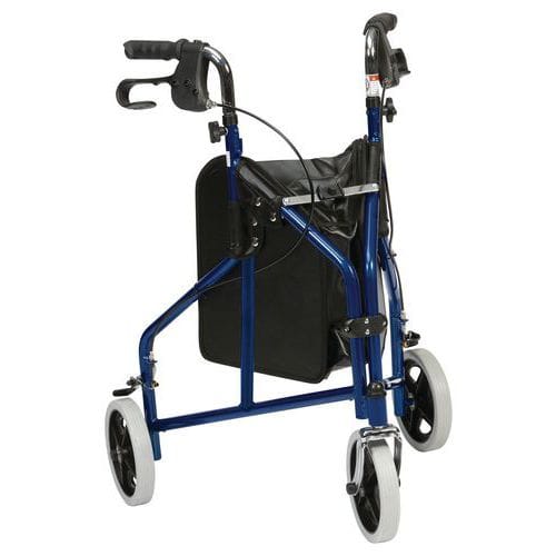 Déambulateur Rollator 3 roues Delta bleu