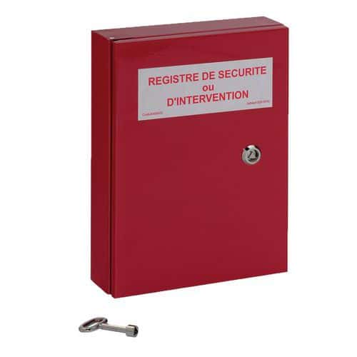 Coffret pour registre de sécurité