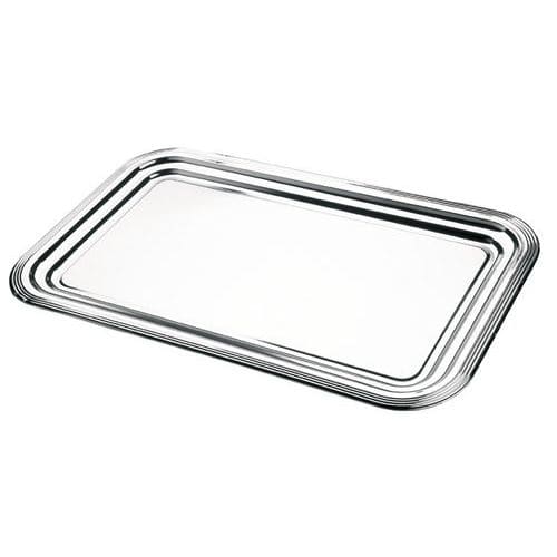 Plateau de service en inox 53 x 32,5 cm-Party plate