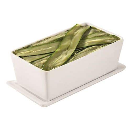 Terrine rectangulaire en porcelaine