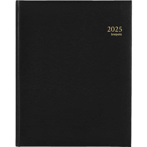 Agenda semainier Concorde noir - 21 x 27 cm - Année 2025