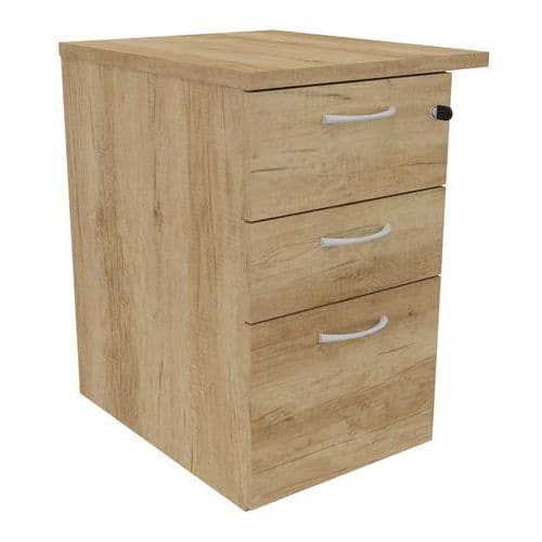 Caisson hauteur bureau 3T prof. 60 cm+top 50 cm Buronomic