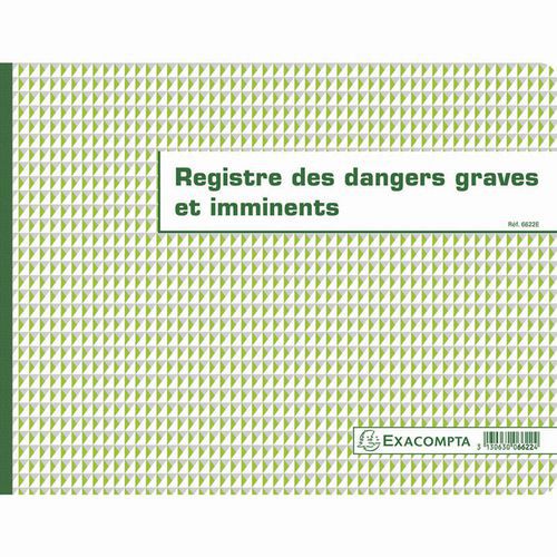 Régistre pour dangers 24x32 cm - Exacompta