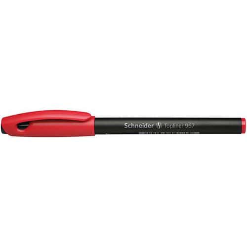 Fineliner - Topliner 967 - 0,4mm - noir/rouge - Schneider