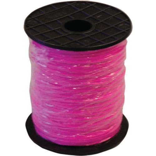 Tresse fluo en bobine avec flasque - Rose - Mondelin