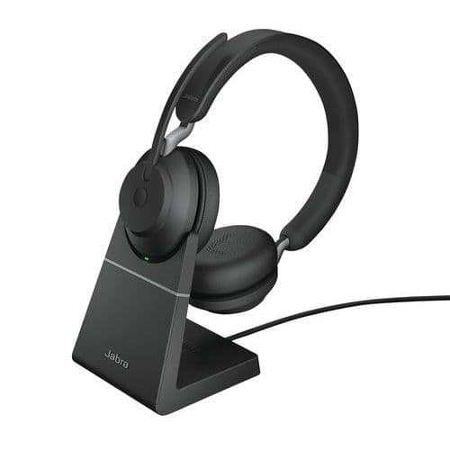 Micro-casque filaire Evolve2 65 UC Duo USB-C Link 380c +base - Jabra