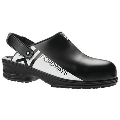 Sabot de sécurité en cuir noir Bjornson SRC - Nordways