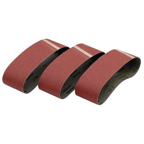 Abrasif pour ponceuses à bande - 75x533mm - Lot de 3 - Dewalt