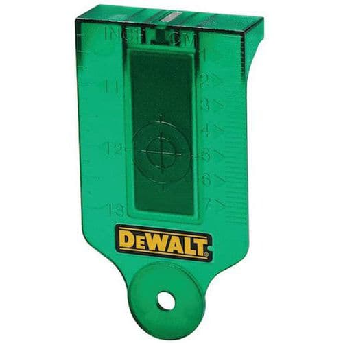 Carte cible avec base magnétique pour laser vert - Dewalt