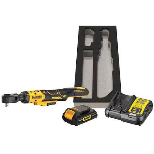 Clé à cliquet 3/8 XR 18 V 2 Ah Li-Ion Brushless - Dewalt