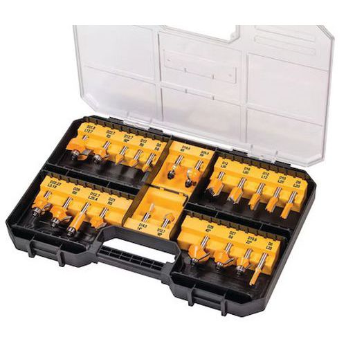 Coffret de 22 fraises de défonceuse - Dewalt