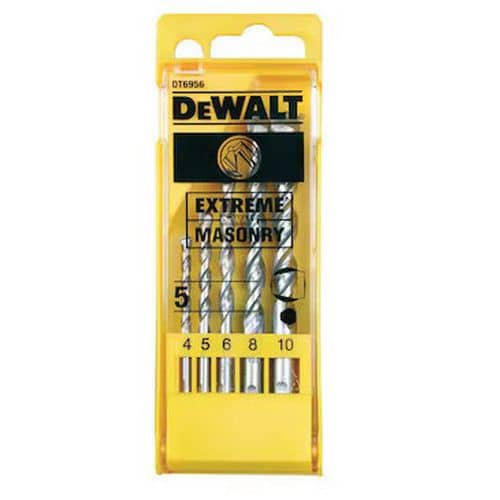 Coffret de 5 forets béton Extreme diamètre - Dewalt