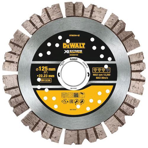 Disque béton Extreme Runtime pour rainureuse - Dewalt