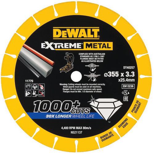 Disque Extreme métal - Dewalt