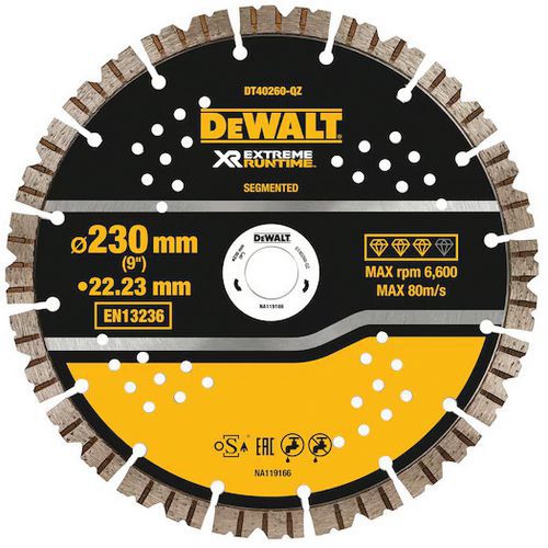 Disque Extreme Runtime pour le béton - Dewalt