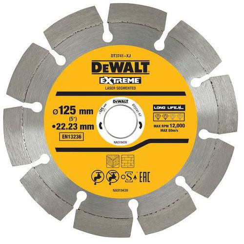 Disque laser matériaux de construction/béton - Dewalt