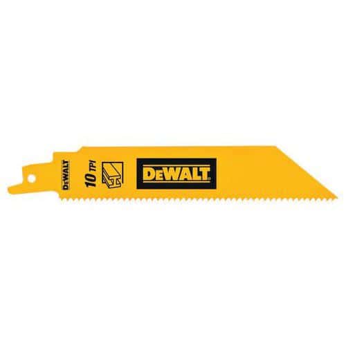 Lame de scie sabre BiM pour la coupe du métal épais Lot de 5 - Dewalt