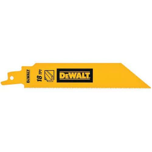 Lame de scie sabre HCS Progressor pour métal - Lot de 5 - Dewalt