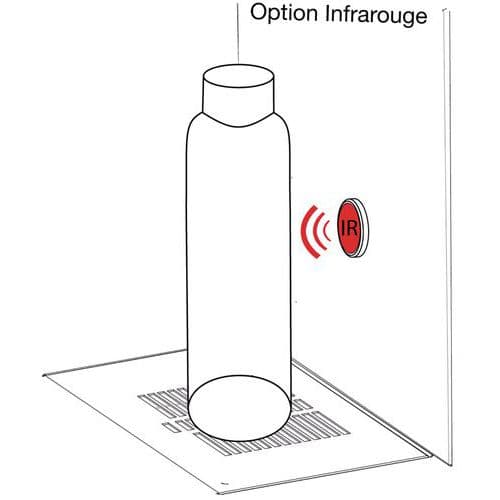 Option infrarouge pour refroidisseur d'eau sur pied ou à poser inox