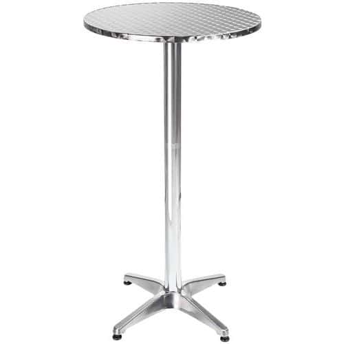 Table haute de bar rabattable en aluminium