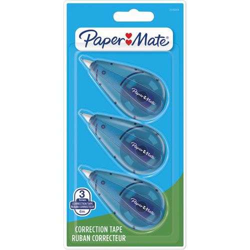 Ruban correcteur Paper Mate boîte de 3