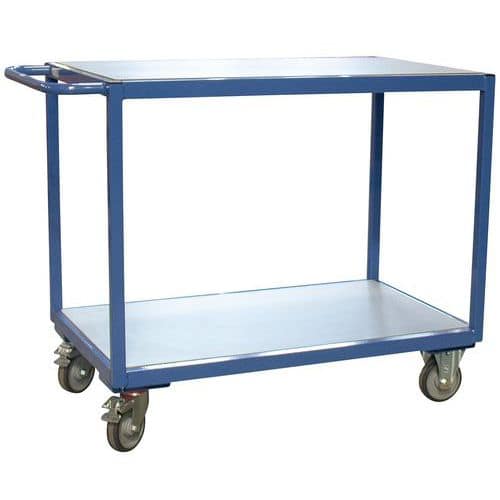 Servante 250kg plateaux 1000x600mm mélaminé avec barre de renfort - FIMM