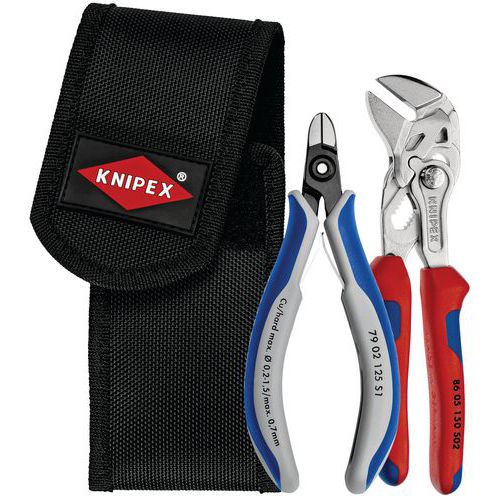 Jeu des pinces coupantes pour serre câbles  - Knipex