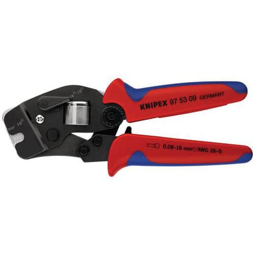 Pince à sertir auto réglable pour manchons d'extrémité de fil - Knipex