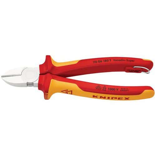 Pince coupante isolée avec point d'attache  - Knipex