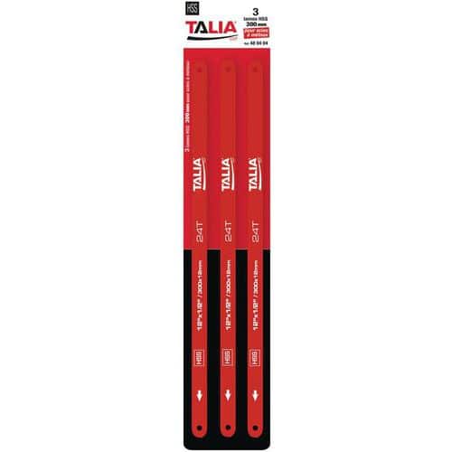 Lame acier rapide HSS - Lot de 3 - Taliaplast