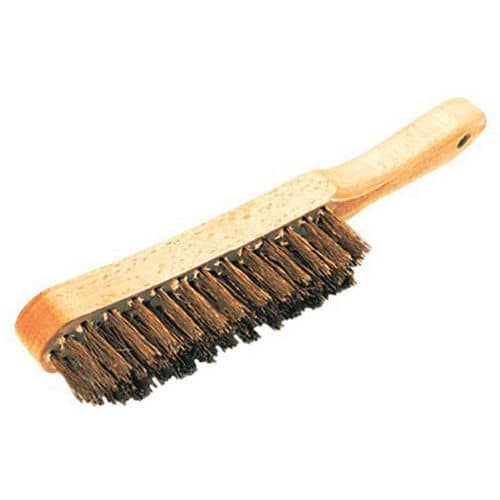 Brosse métallique 4 rangs en acier laitonné - Talia