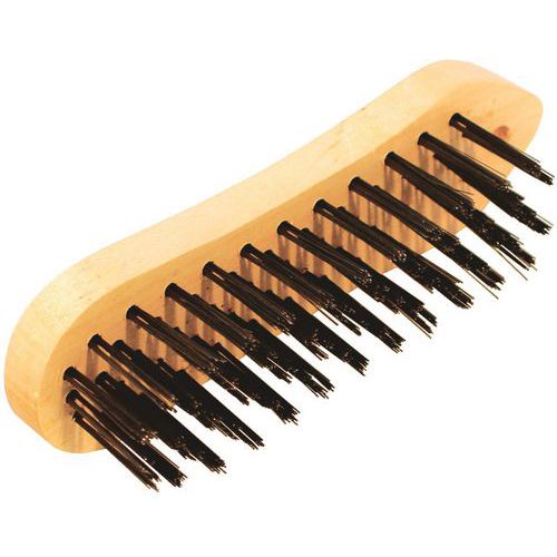 Brosse métallique violon 5 rangs en acier trempé - Talia