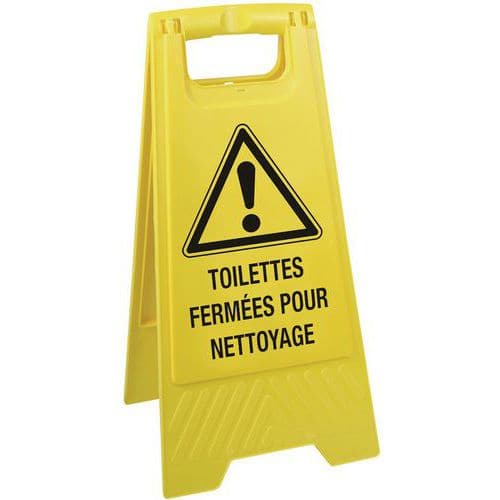 Chevalet Toilettes fermées pour nettoyage - Taliaplast