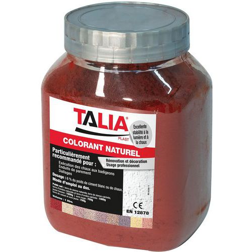 Colorant naturel Terre de sienne calcinée - Taliaplast