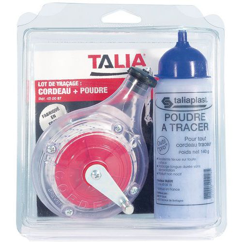 Kit de traçage cordeau et poudre à tracer - Taliaplast