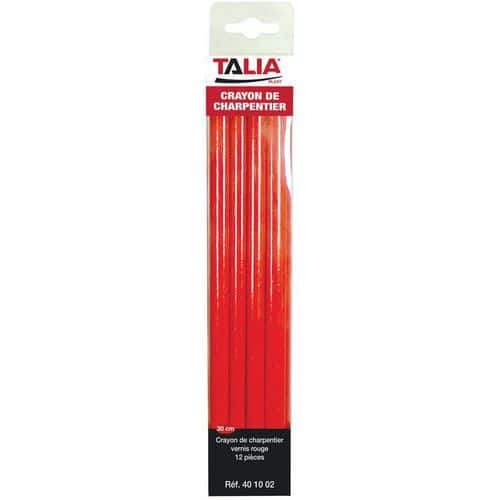 Crayon de charpentier - Rouge - Taliaplast