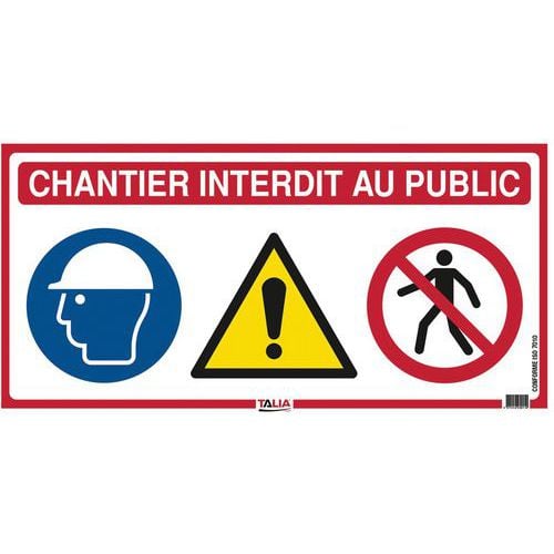 Panneau de chantier 4 en 1 - Taliaplast