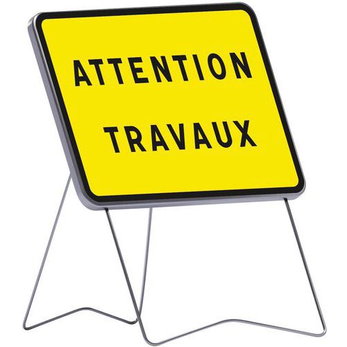 Panneau KC1 Attention travaux - Taliaplast