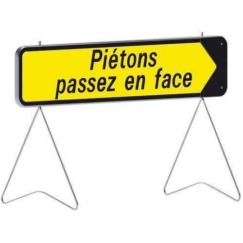 Panneau KD Piétons passez en face - Taliaplast