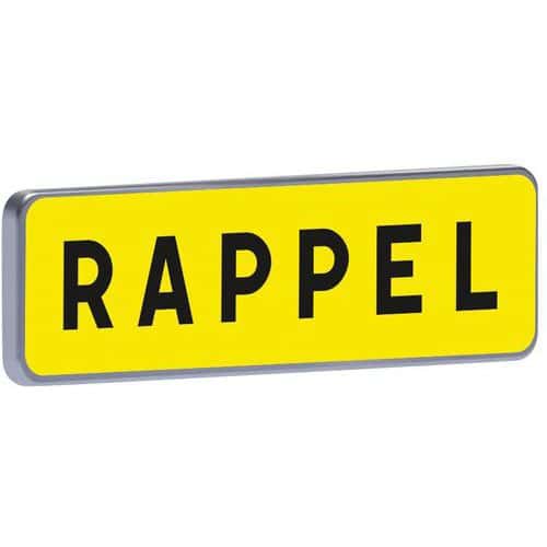 Panonceau KM9 Rappel - Taliaplast