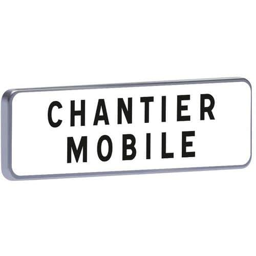 Panonceau M9 Chantier mobile - Taliaplast