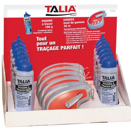 Présentoir pour cordex Pro et poudre bleu - Talia