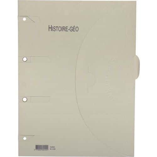 Chemise perforée Smartfolder - Histoire Géo - A4 - Djois