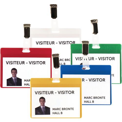 Kit badge visiteur - PVC - Djois